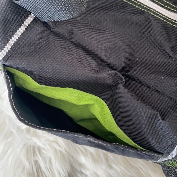 4 imprint gemline green black zip too large travel storage bag adjustable strap - Picture 16 of 16